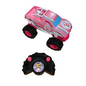 Barbie Hot Wheels Monster Truck RC Car Toy Remote Pink
